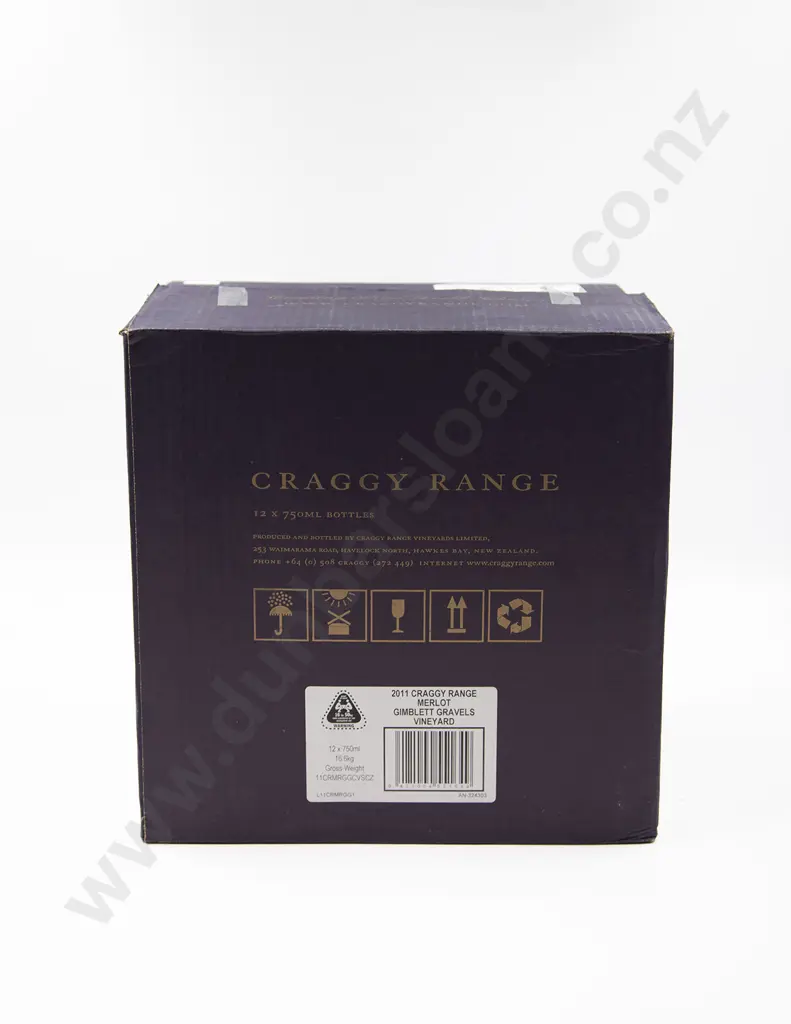 12 NZ Bottles Craggy Range Gimblett Gravels Merlot 2011 Image 1++