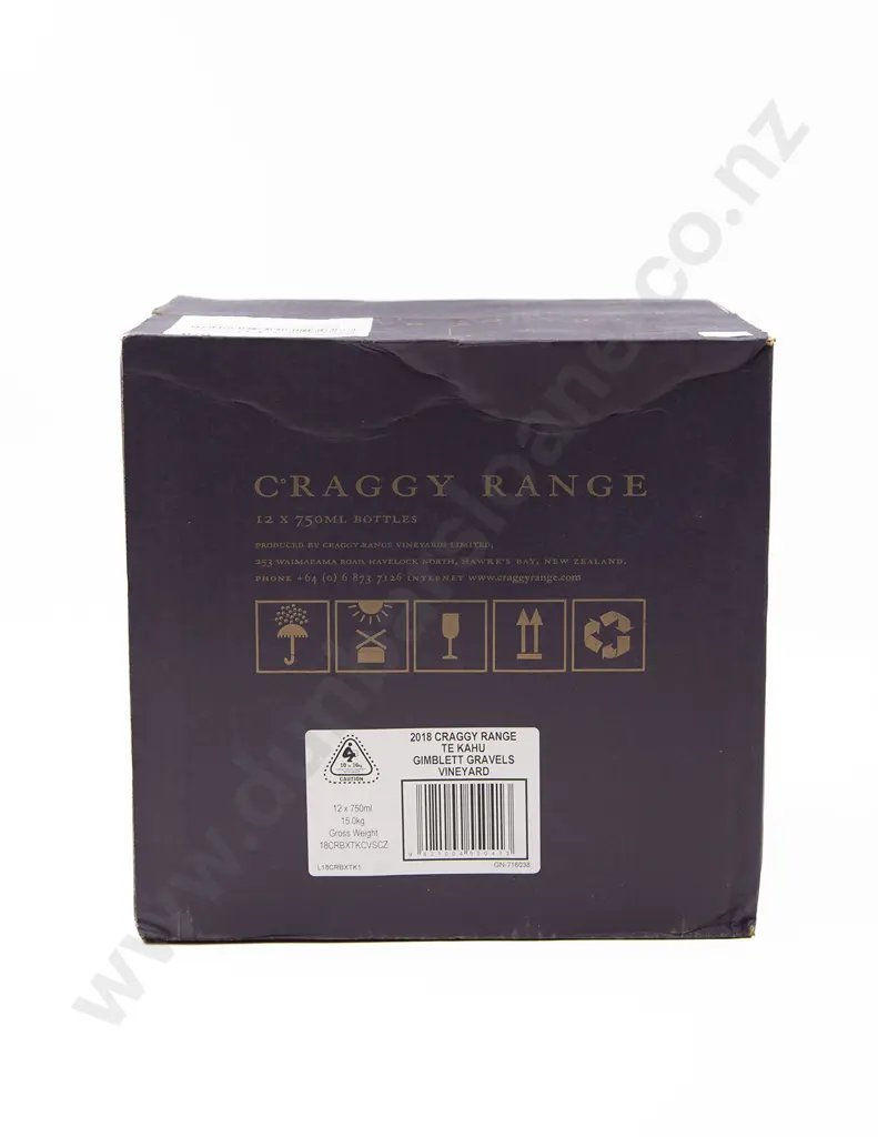 12 Bottles Craggy Range Gimblett Gravels Te Kahu 2018 Image 1++