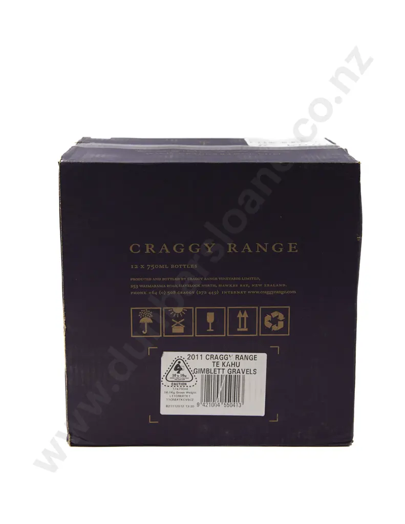12 Bottles Craggy Range Gimblett Gravels Te Kahu 2011 Image 1++