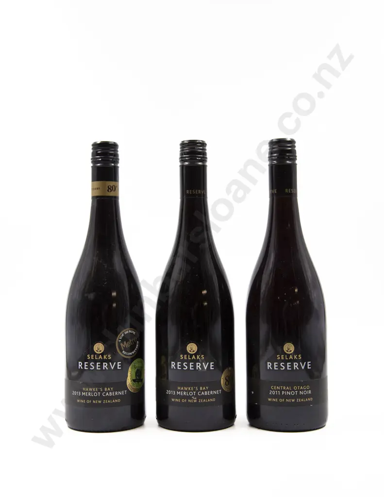 3 Bottles NZ Selaks Reserve Red Wine Image 1++