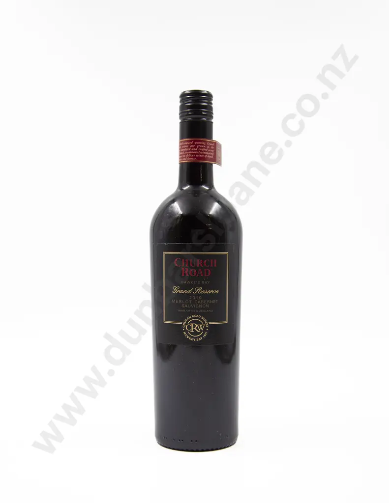 1 Bottle NZ Church Road 'Grand Reserve' Hawkes Bay Merlot/Cab Sauvignon 2019 Image 1++