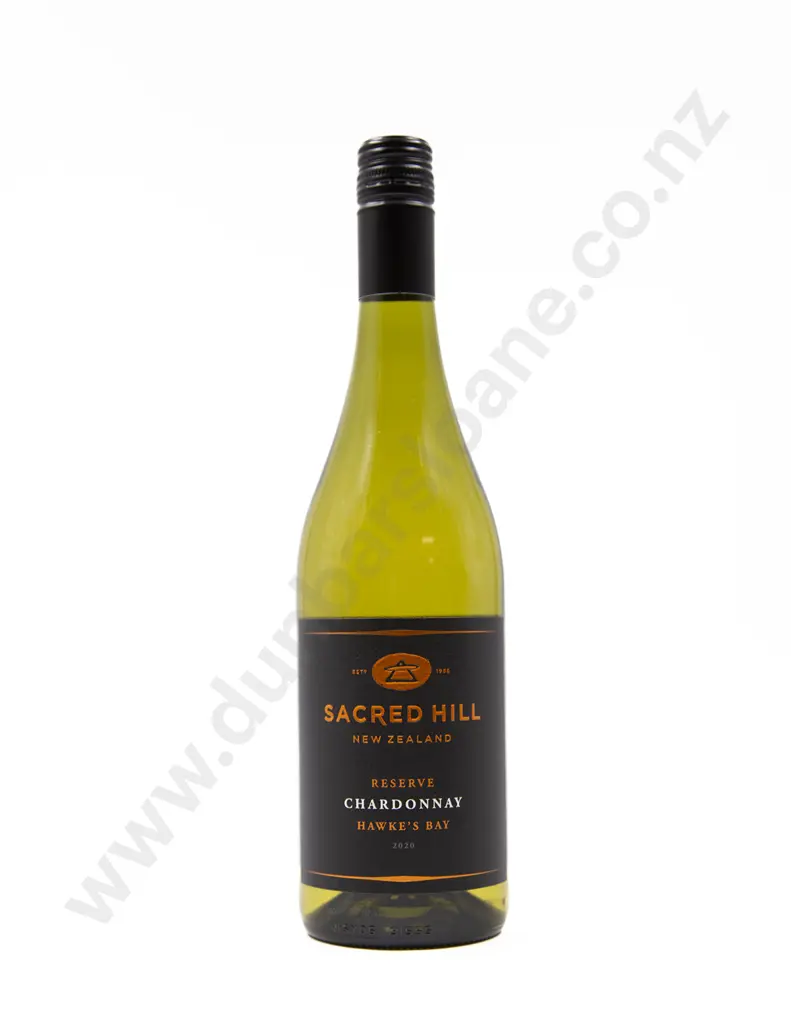 1 Bottle NZ Sacred Hill 'RESERVE' Hawkes Bay Chardonnay 2020 Image 1++