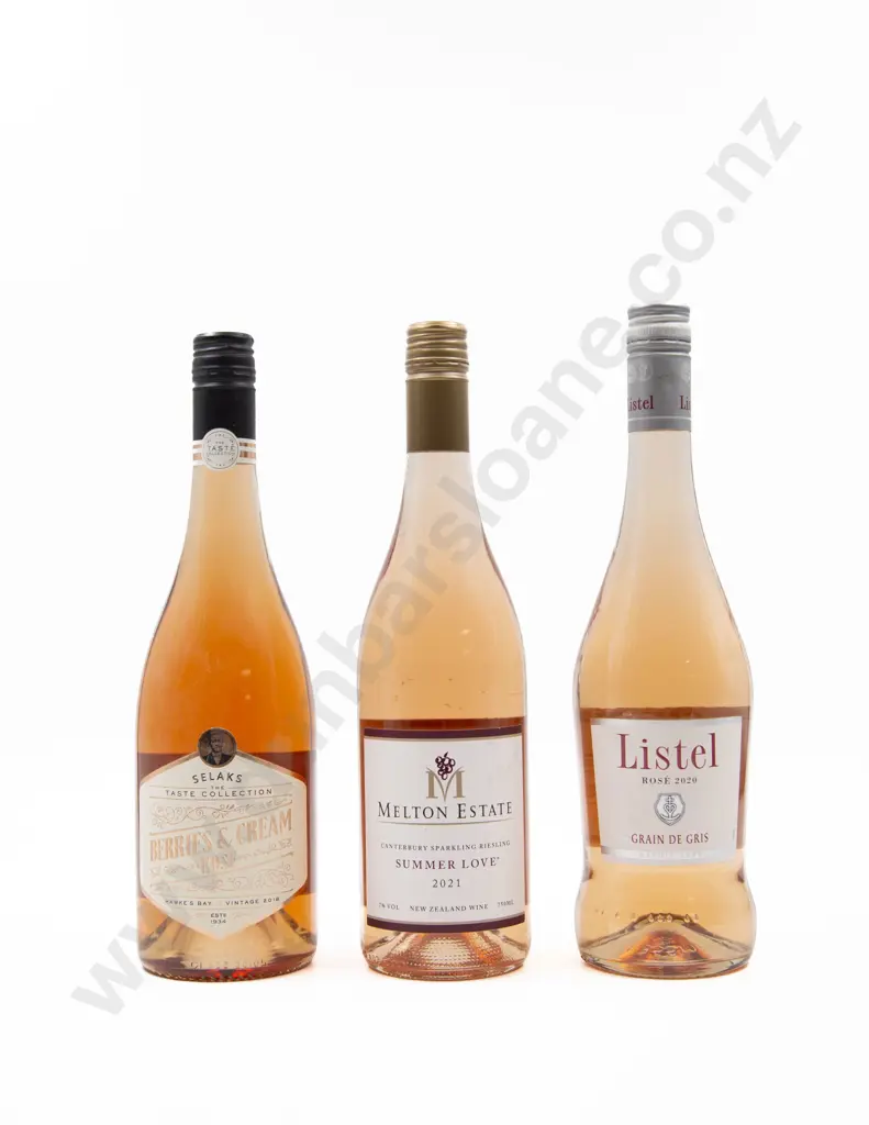 3 Bottles Assorted Rosé Incl. NZ Image 1++