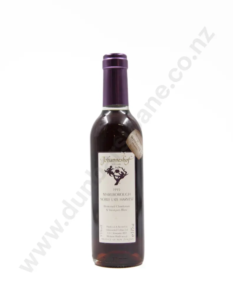 1 Bottle NZ Johanneshof Cellars Noble Late Harvest Marlborough 1995 Image 1++