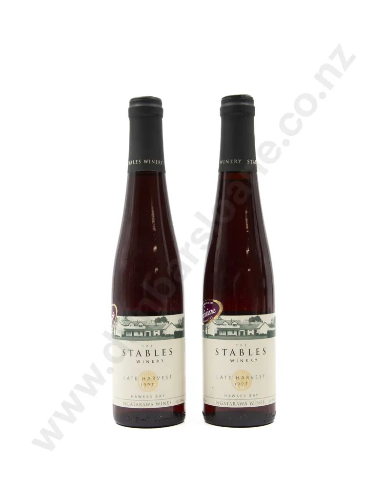 2 Bottles NZ Ngatarawa The Stables Winery Late Harvest 1997 Hawke's Bay Image 1++