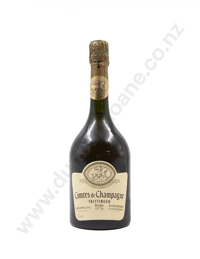 1 Bottle Comtes de Champagne Taittinger Blanc de Blancs Chardonnay 1976 Image 1++