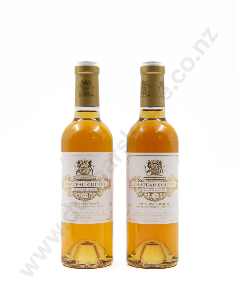 2 Bottles Château Coutet Sauternes-Barsac 1855 1er Cru 2009 Semillon Image 1++