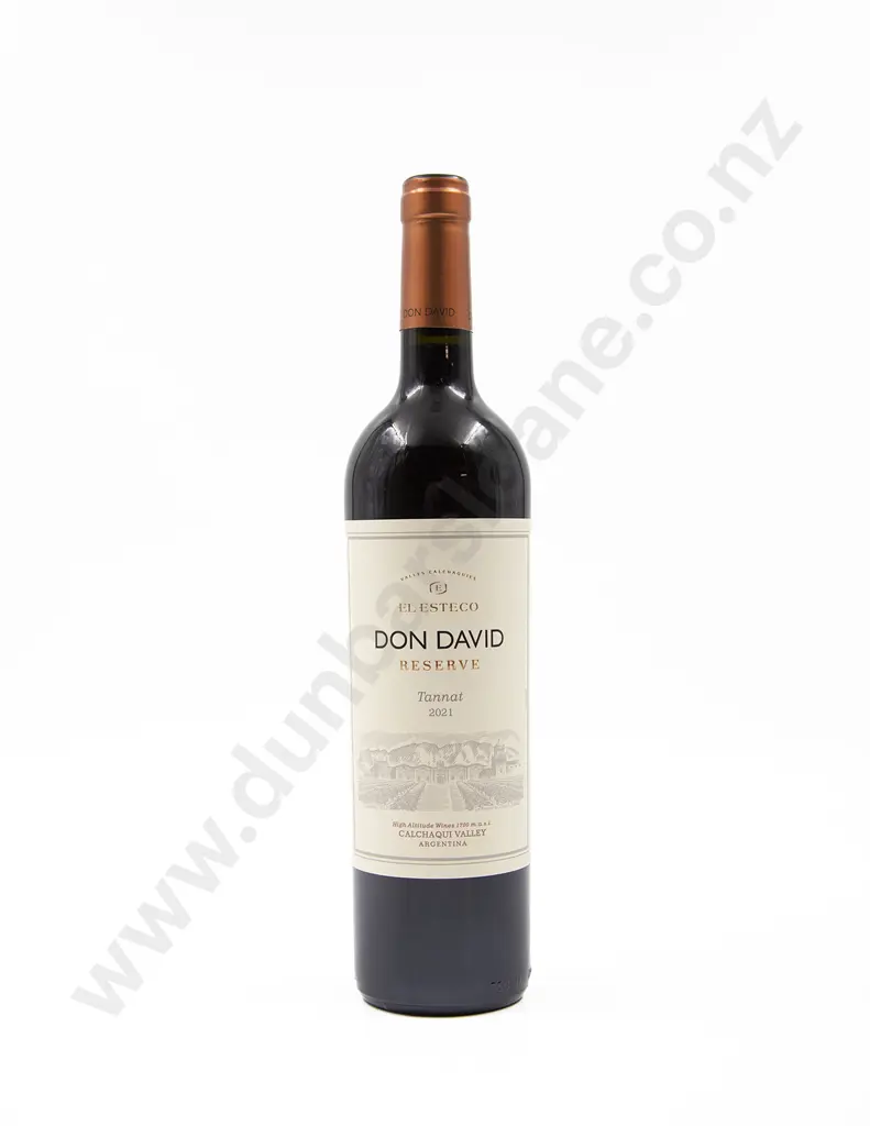 1 Bottle Argentinian Don David 'EL ESTECO' Reserve Tannat Calchaqui Valley 2021 Image 1++