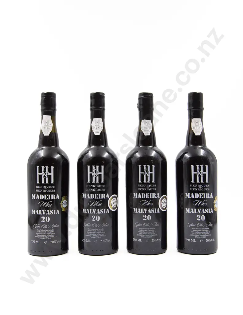 4 Bottles Henriques & Henriques Madeira Malvasia 20YO Image 1++