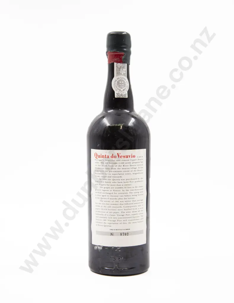 1 Bottle Quinta do Vesuvio 1991 Vintage Port Image 1++