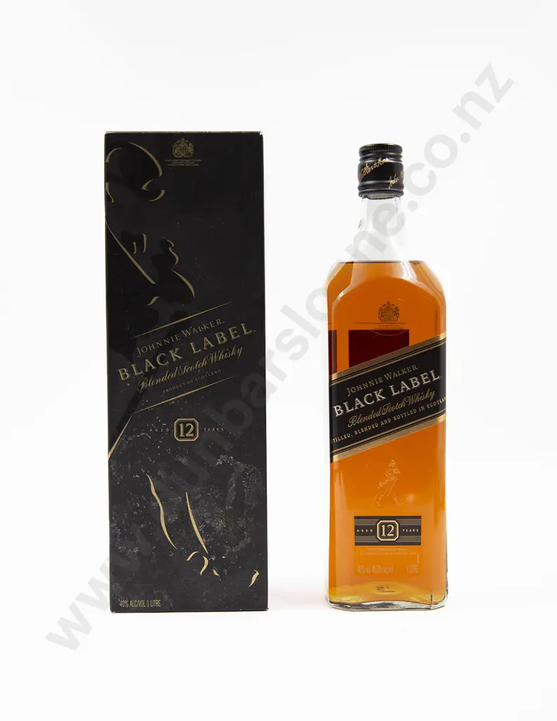 1 Bottle Johnnie Walker Black Label Blended Scotch Whisky 12YO (Boxed) Image 1++