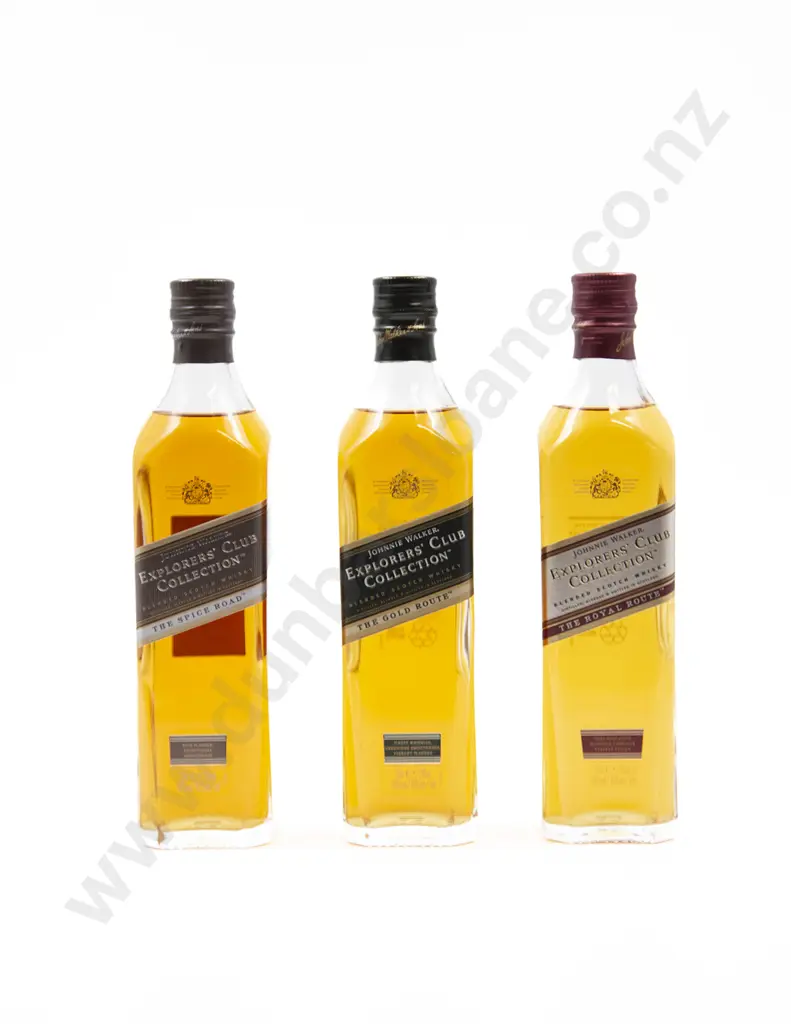 3 Bottles Gift Box Johnnie Walker Explorers Club Collection Scotch Whisky Image 1++