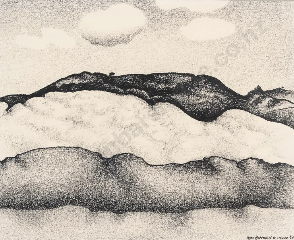 Donald Binney (1940 - 2012) - Te Henga Image 1++