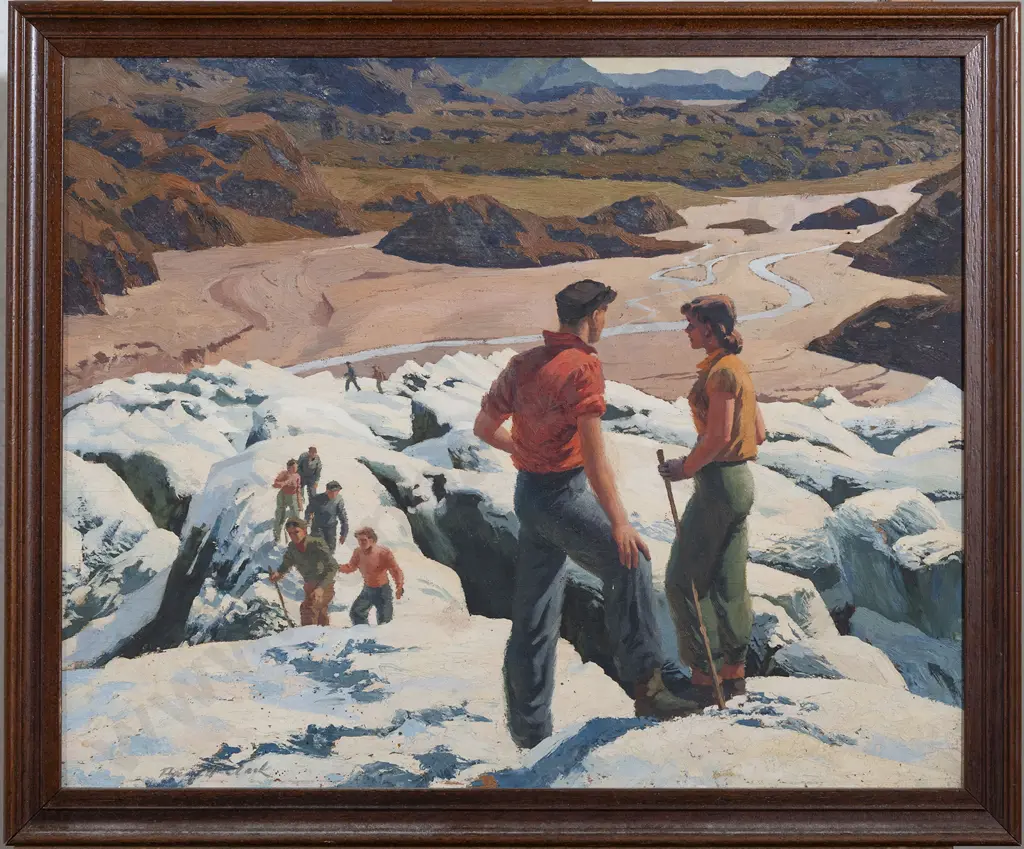 Russell Clark (1905 - 66) - Fox Glacier Image 1++