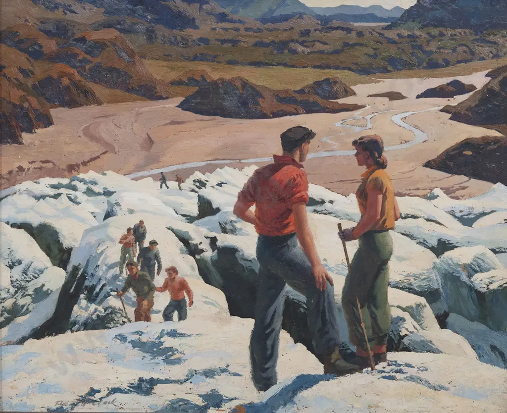 Russell Clark (1905 - 66) - Fox Glacier Image 1++