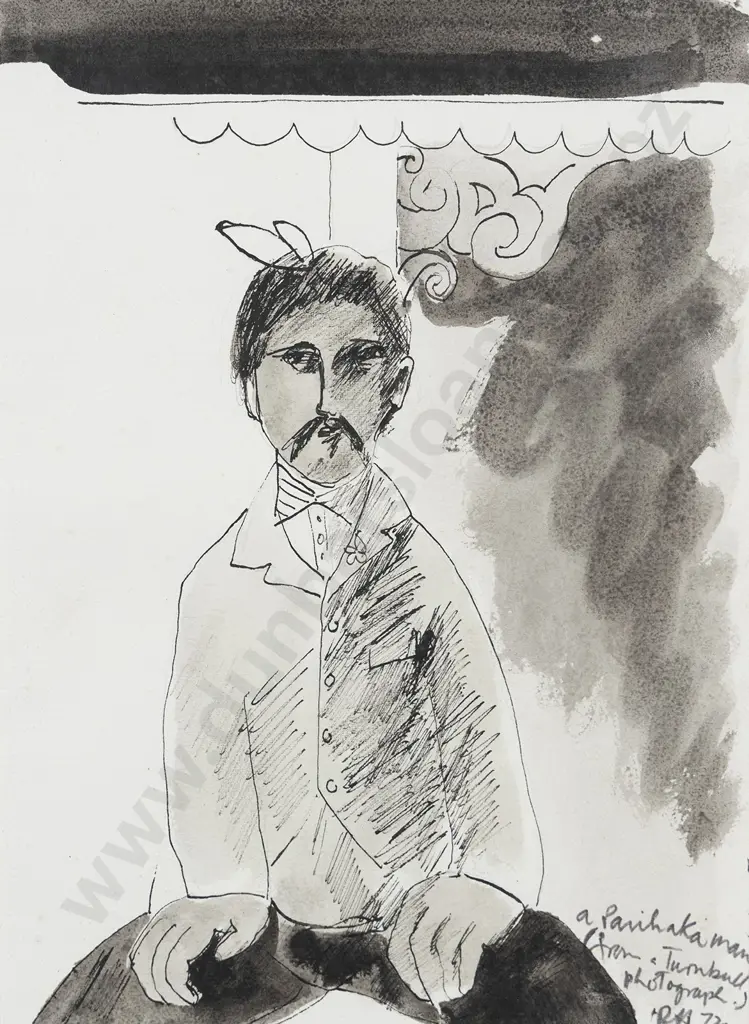 Ralph Hotere (1931 - 2013) - A Parihaka Man Image 1++