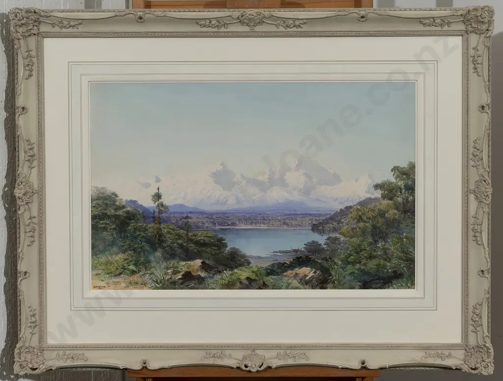 John Gully (1819 - 88) - Mt Cook from Lake Matheson Image 1++