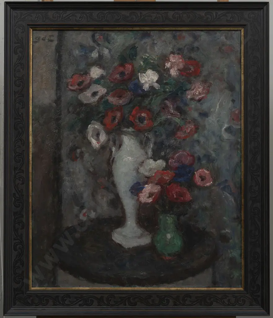 Georges d'Espagnat (French 1870 - 1950) - Still Life with Anemones Image 1++