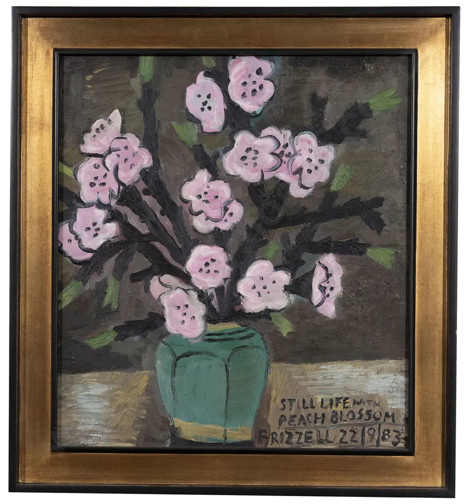 Dick Frizzell (b 1943) - Still Life With Peach Blossom Image 1++