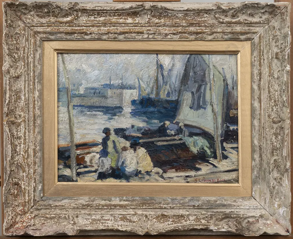 Sydney Lough Thompson (1877-1973) - Les Pêcheurs Concarneau Image 1++