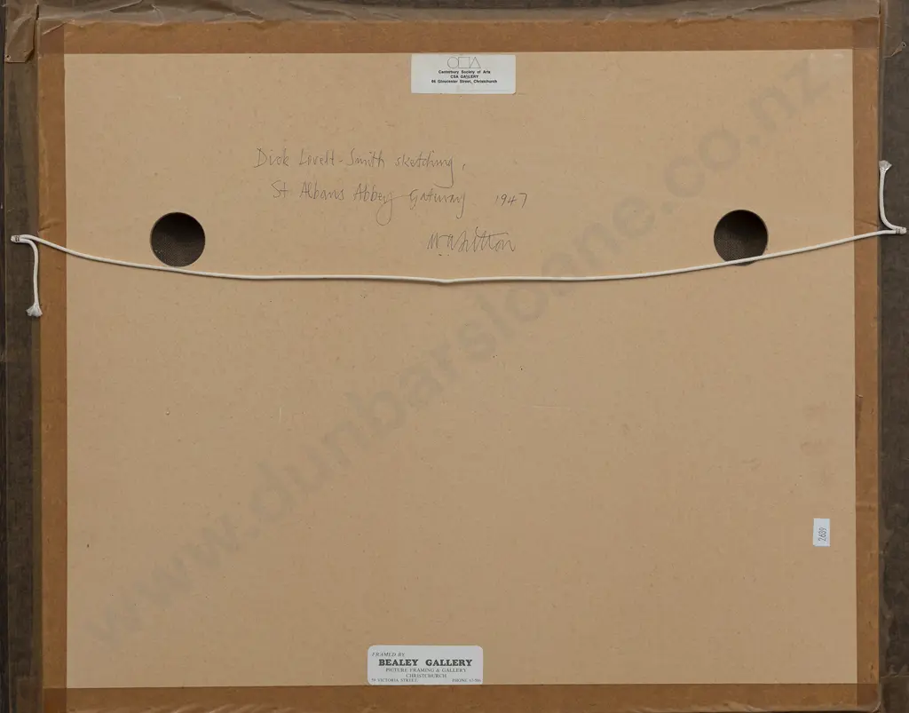 William (Bill) Sutton (1917 - 2000) - Dick Lovett-Smith Sketching Image 1++