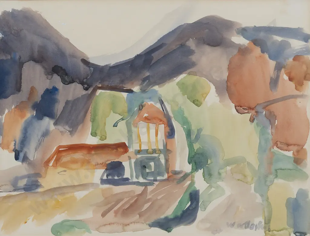 Mountford Tosswill (Toss) Woollaston (1910-1998) - Inglis's Kiln Riwaka Image 1++