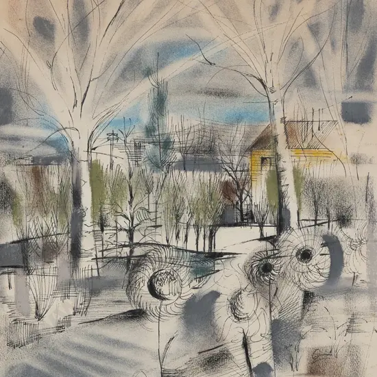 John Drawbridge (1930 - 2005) - View From 1A Park Road Belmont