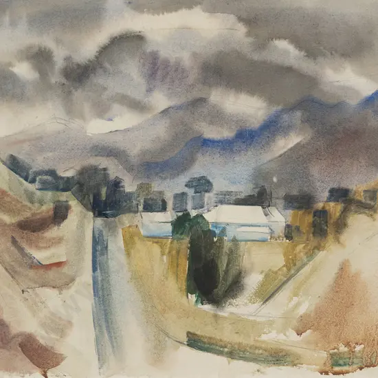 Doris Lusk (1916 - 90) - Near Kaikoura