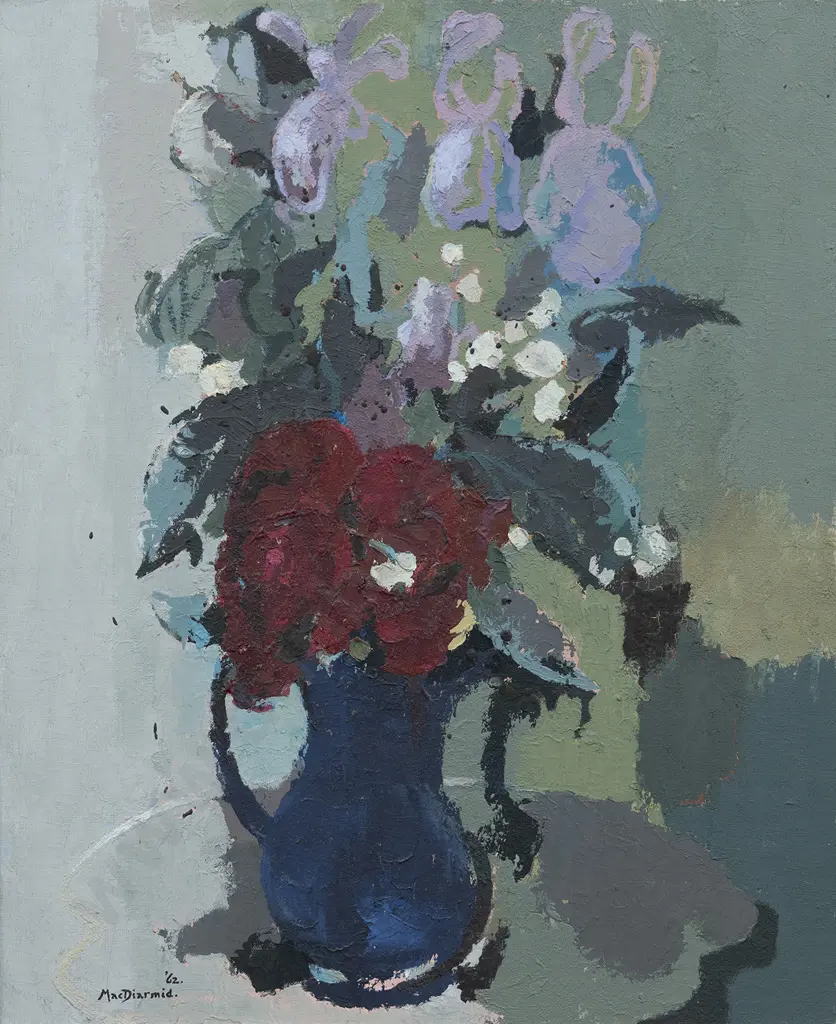 Douglas MacDiarmid (1922-2020) - Still Life with Flowers Image 1++