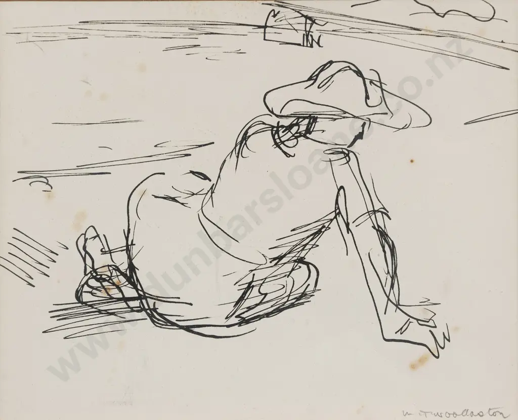 Mountford Tosswill (Toss) Woollaston (1910-1998) - Figure Study Image 1++