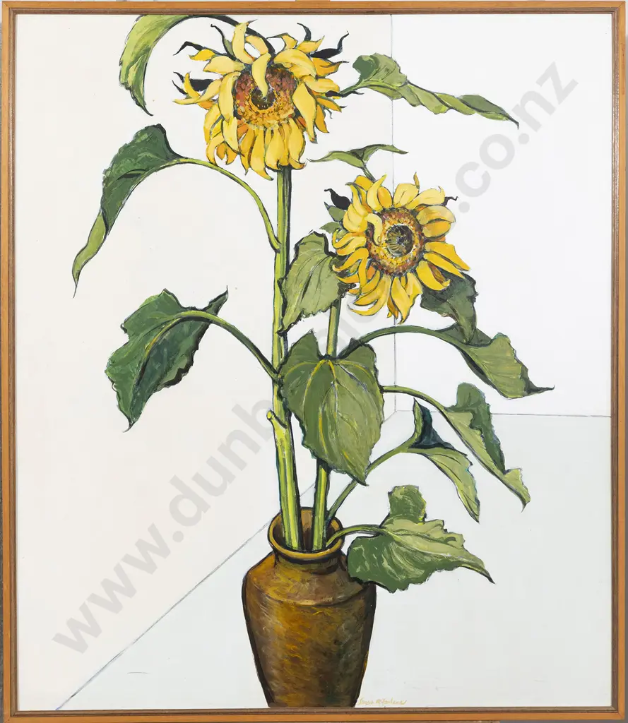 Shona McFarlane (1929 -2001) - Two Sunflowers Image 1++