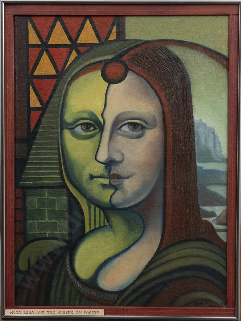Frank Dean (1917 - 2008) - The Enigmatic Smile of the Sphinx and Mona Lisa Image 1++