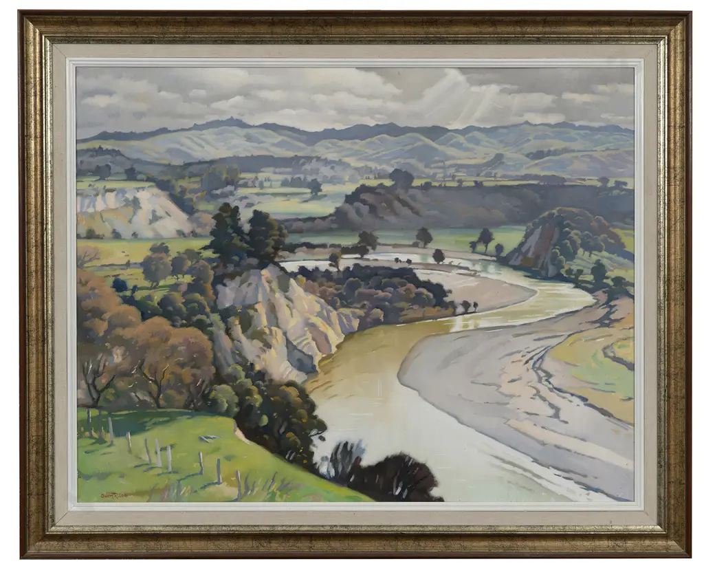 Owen R Lee (1918 - 2003) - The Winding Rangitikei Image 1++