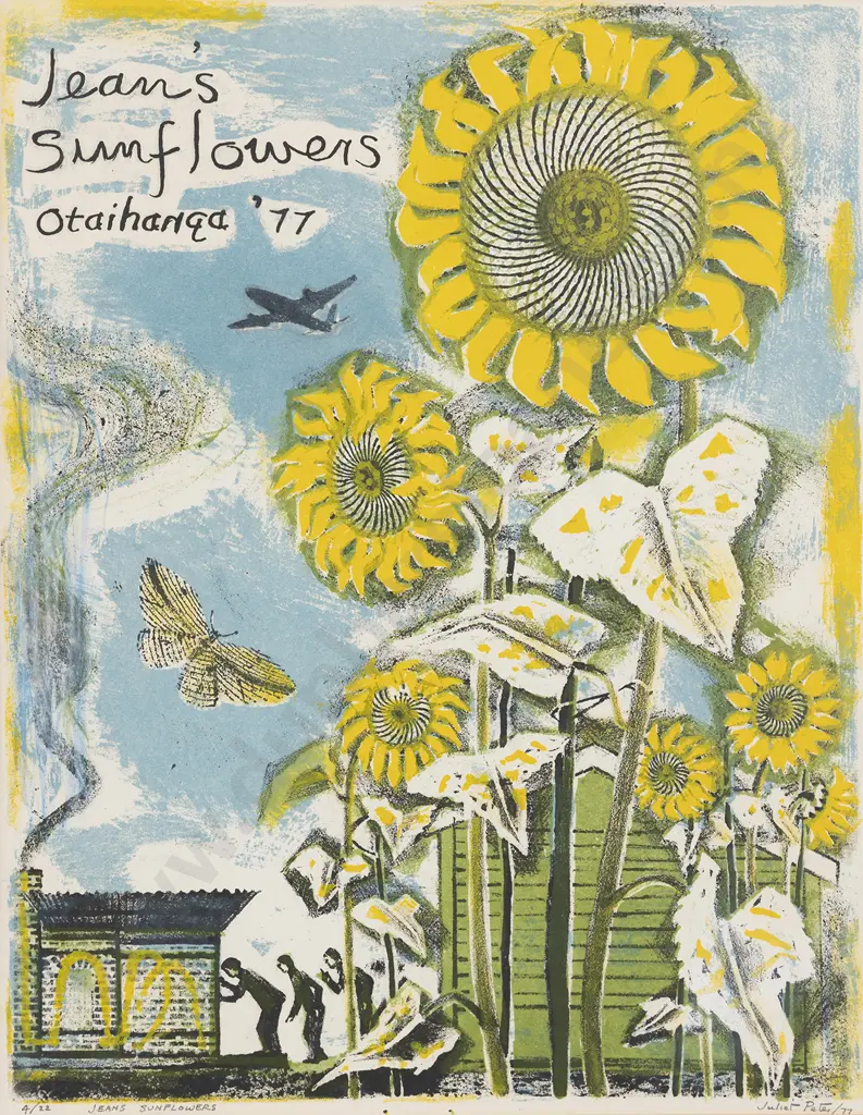 Juliet Peter (1915 - 2010) - Jean's Sunflowers Image 1++