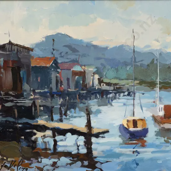 Gaston De Vel (1924 - 2010) - Boat Sheds Petone