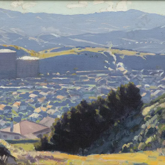 Marcus King (1891-1983) - Miramar From Seatoun Heights