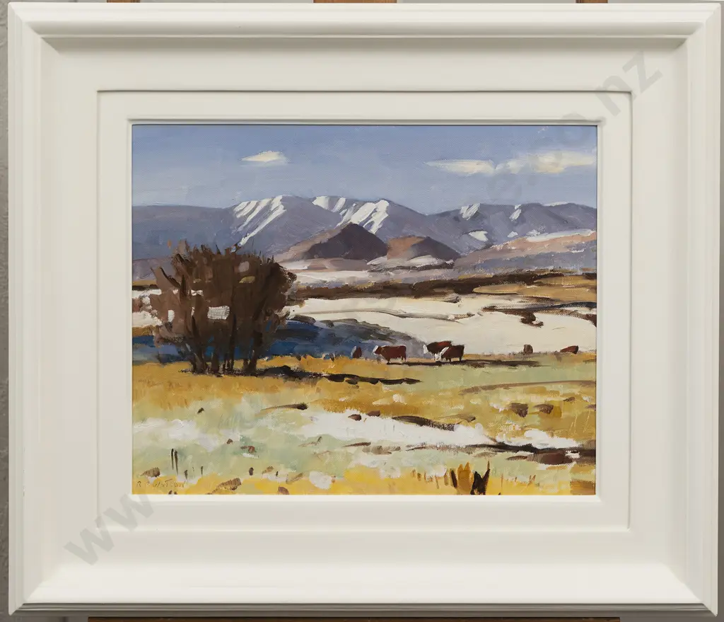 R B Watson (1911 - 2002) - Alpine Pastoral Landscape Image 1++