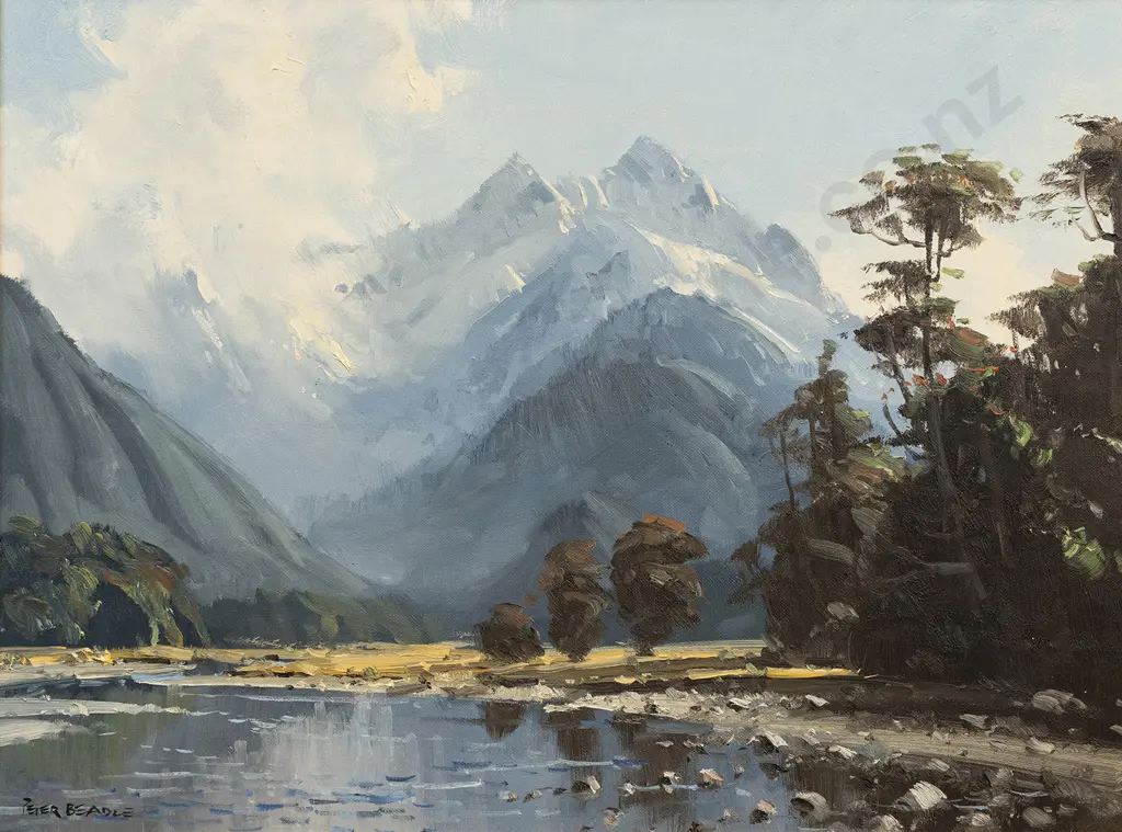 Peter Beadle (b 1933) - Diamond Peak Eglinton Valley Image 1++