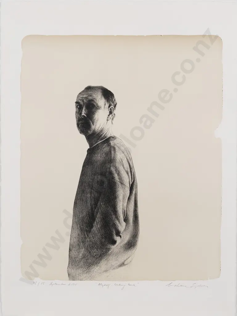 Grahame Sydney (b.1948) - Myself Looking Back Image 1++