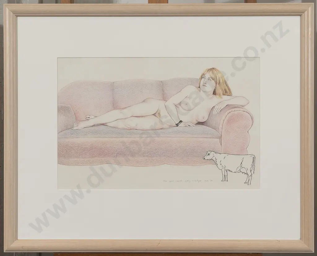 Mary McIntyre (b 1928) - The Pink Couch Image 1++