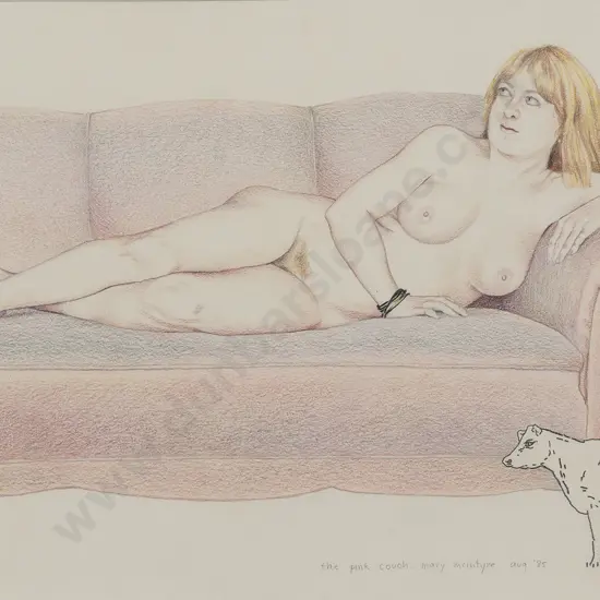 Mary McIntyre (b 1928) - The Pink Couch