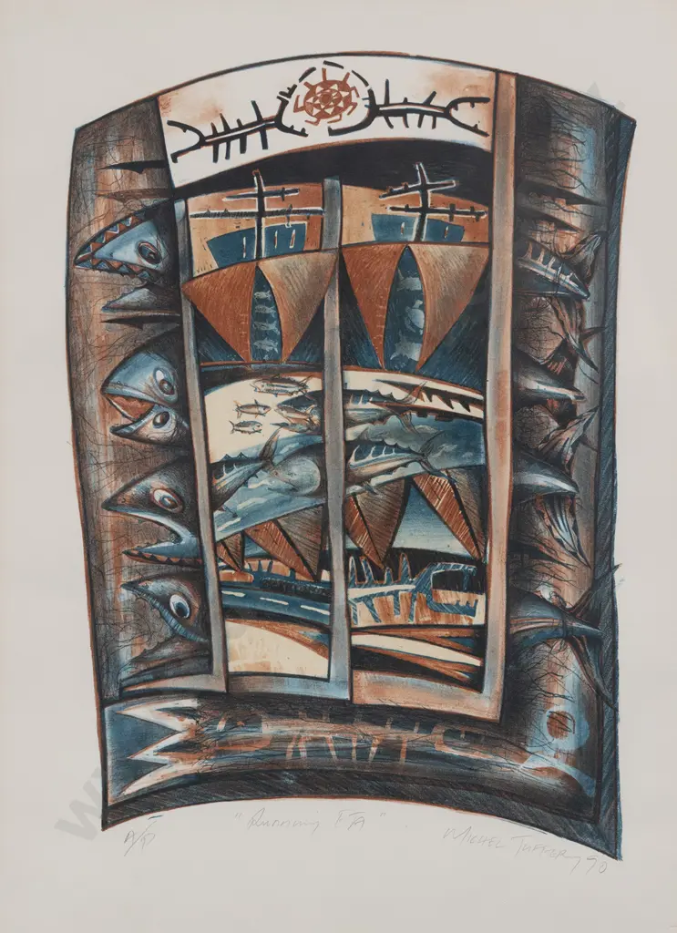Michael Tuffery (b. 1966) - Running ETA Image 1++