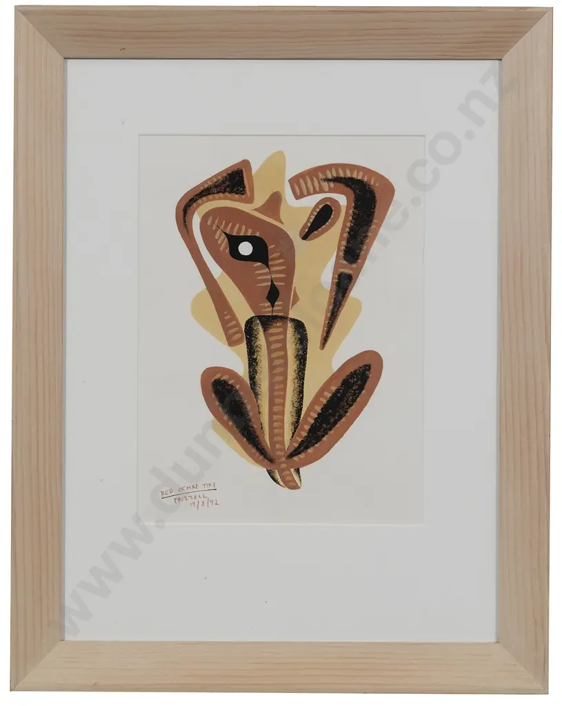 Dick Frizzell (b 1943) - Red Ochre Tiki Image 1++