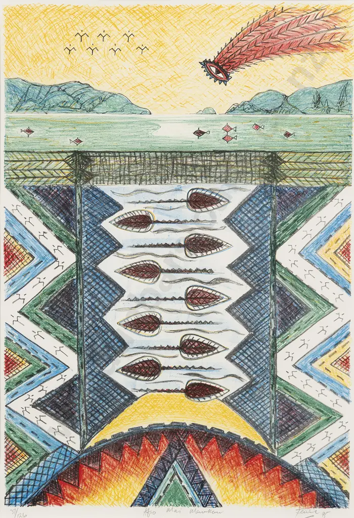 Fatu Feu'u (b 1946) - Afio Mai Manakau Image 1++