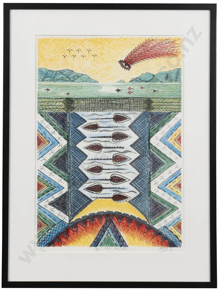 Fatu Feu'u (b 1946) - Afio Mai Manakau Image 1++