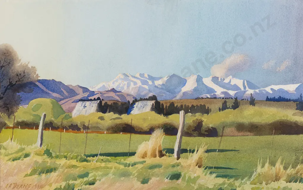 A Austin Deans (1915 - 2011) - Old Man Range Image 1++