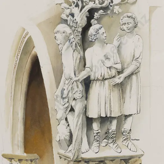 Peter McIntyre (1910 - 1995) - Architectural Study