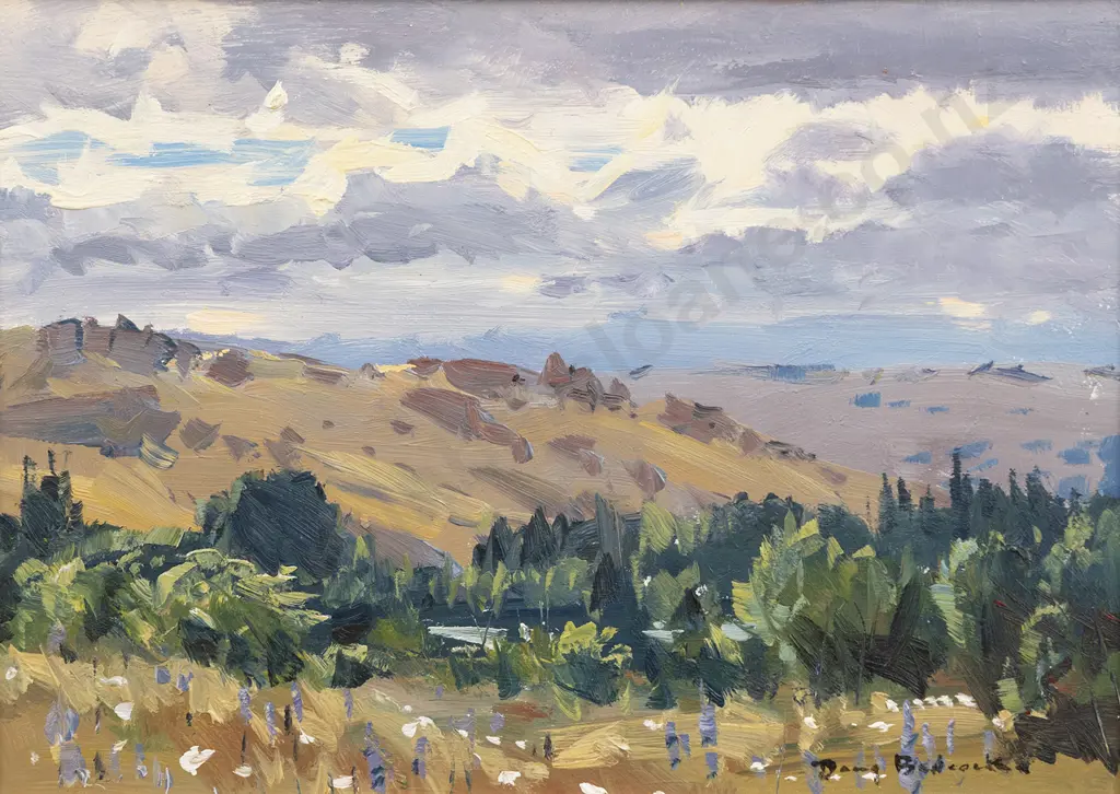 Douglas Badcock (1922-2009) - Rural Landscape Image 1++