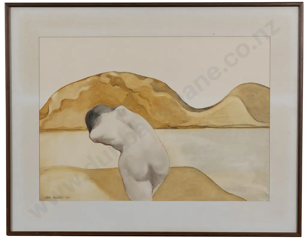 Jan Nigro (1920 - 2012) - Nude in a Landscape Image 1++