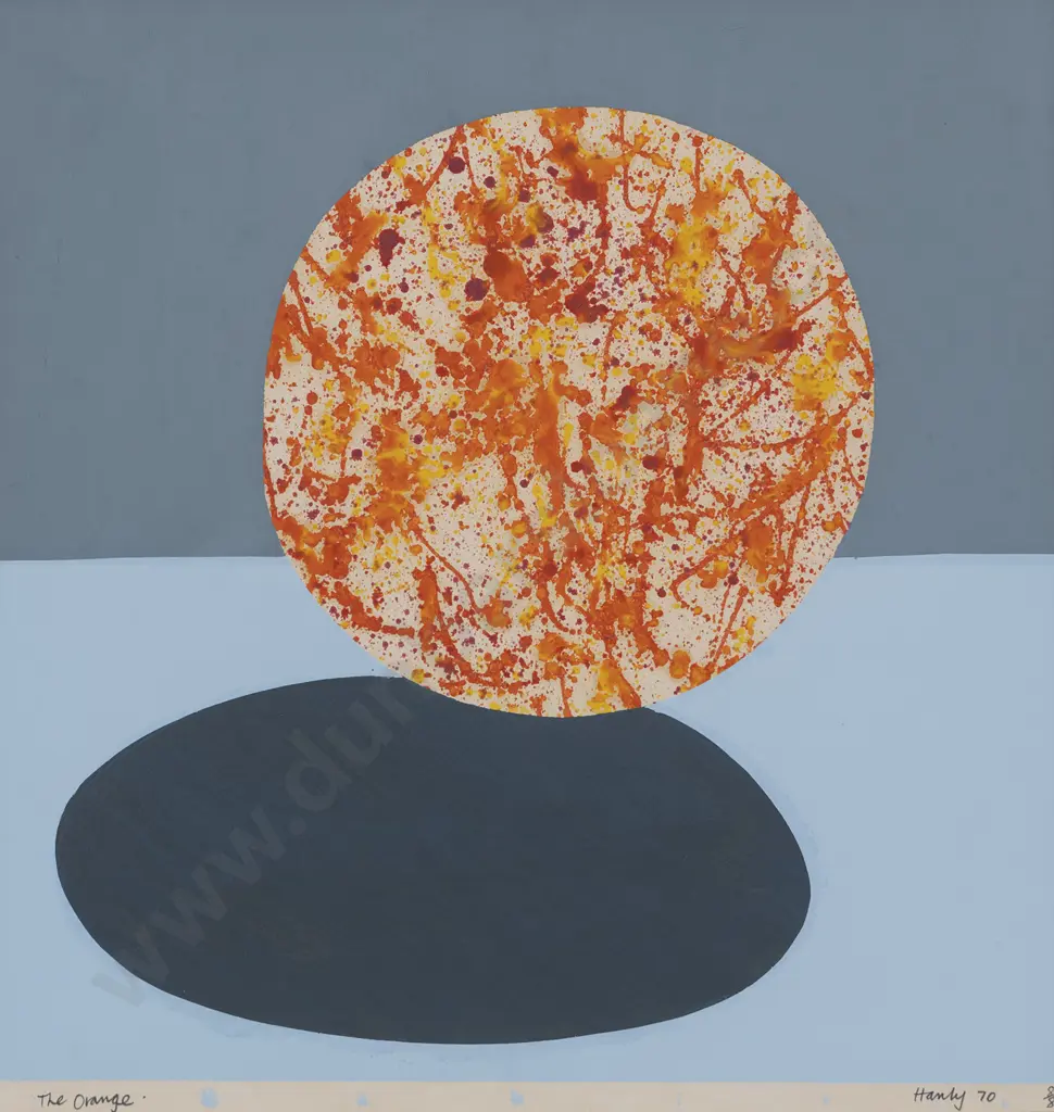 Pat Hanly (1932 - 2004) - The Orange Image 1++